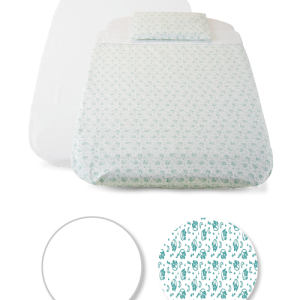 Set lenjerie patut Chicco Next2Me Forever, 3 piese, Foxy, 0luni+