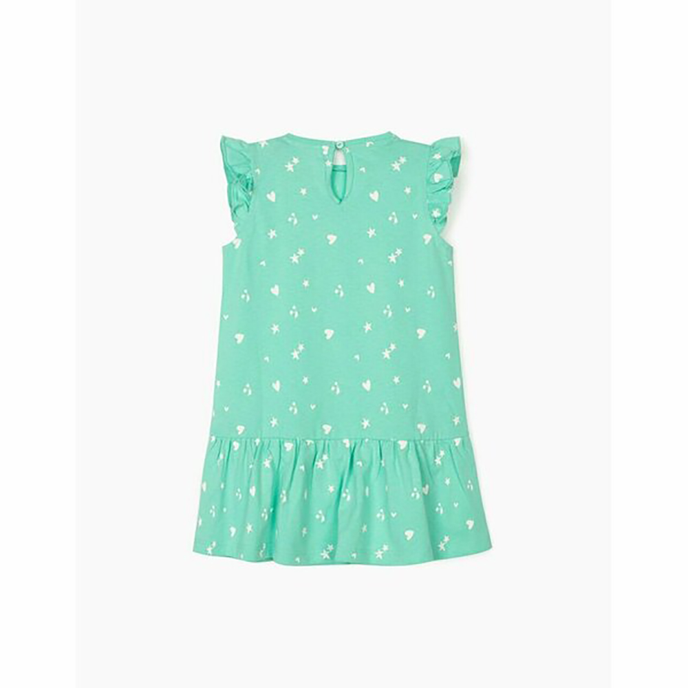 Set 2 bucati rochie cu maneca scurta si volane Zippy
