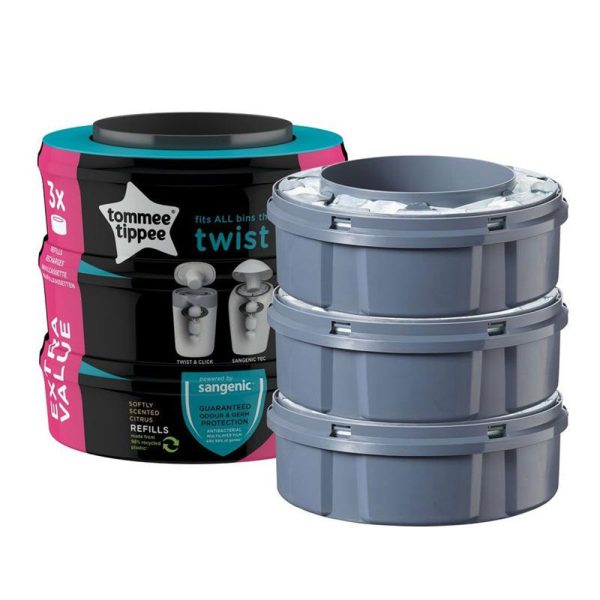 Set 3 rezerve pentru cos igienic Tommee Tippee Twist Click