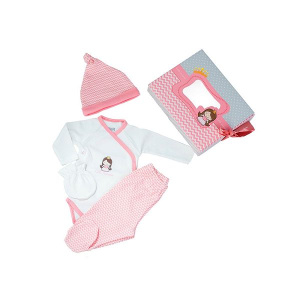 Set hainute nou nascut Kikka Little Princess pink