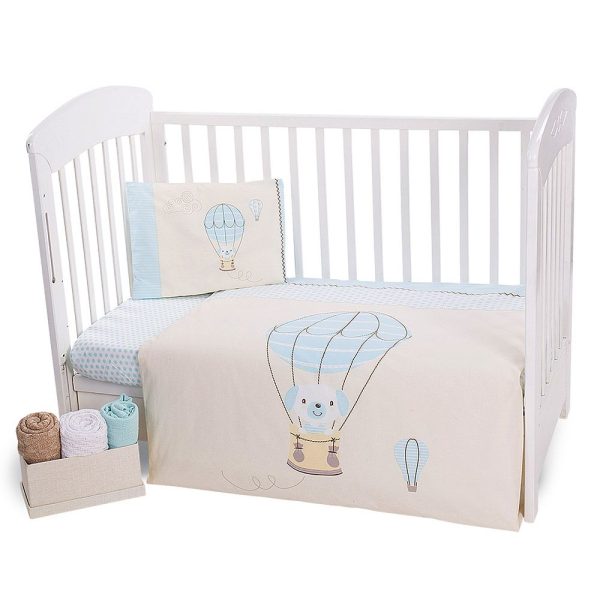 Set lenjerie de pat Kikka Puppy On Balloon, 5 articole