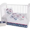 Set lenjerie pat Kikka Love Rome 100 x 150 - 3 articole