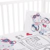 Set lenjerie pat Kikka Love Rome 100 x 150 - 3 articole