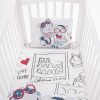 Set lenjerie pat Kikka Love Rome 100 x 150 - 3 articole