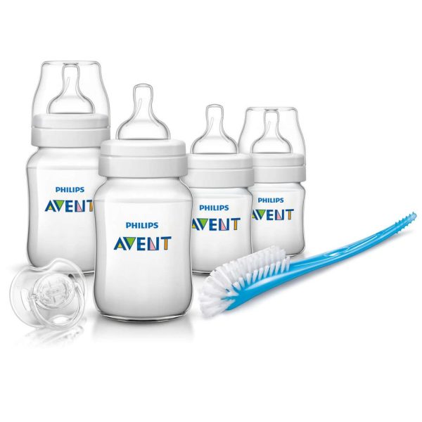 Set nou-nascut Avent Classic cu 4 biberoane