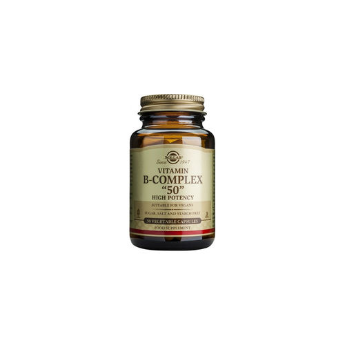 solgar-b-complex-50.jpg B-50 Complex de Vitamine B, 50 capsule vegetale | Solgar