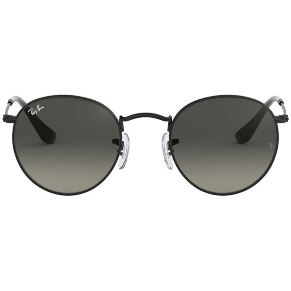 Ochelari de soare Ray-Ban RB3447N 002/71, ROUND METAL, Negru, 53 mm