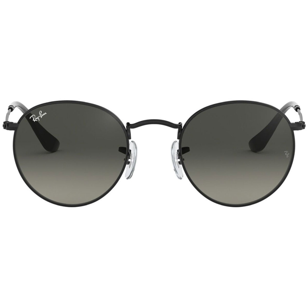 Ochelari de soare Ray-Ban RB3447N 002/71, ROUND METAL, Negru, 53 mm