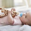 Suzeta cu jucarie Avent Ultra Soft 0-6 luni giraffe