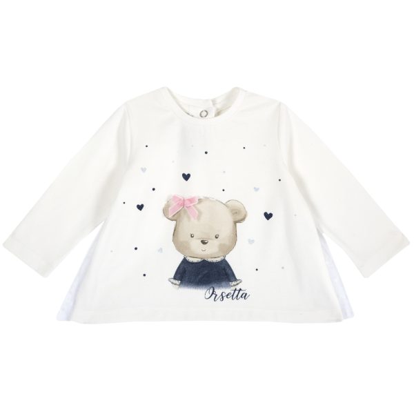 Tricou copii Chicco, maneca lunga, imprimeu ursulet, 06794