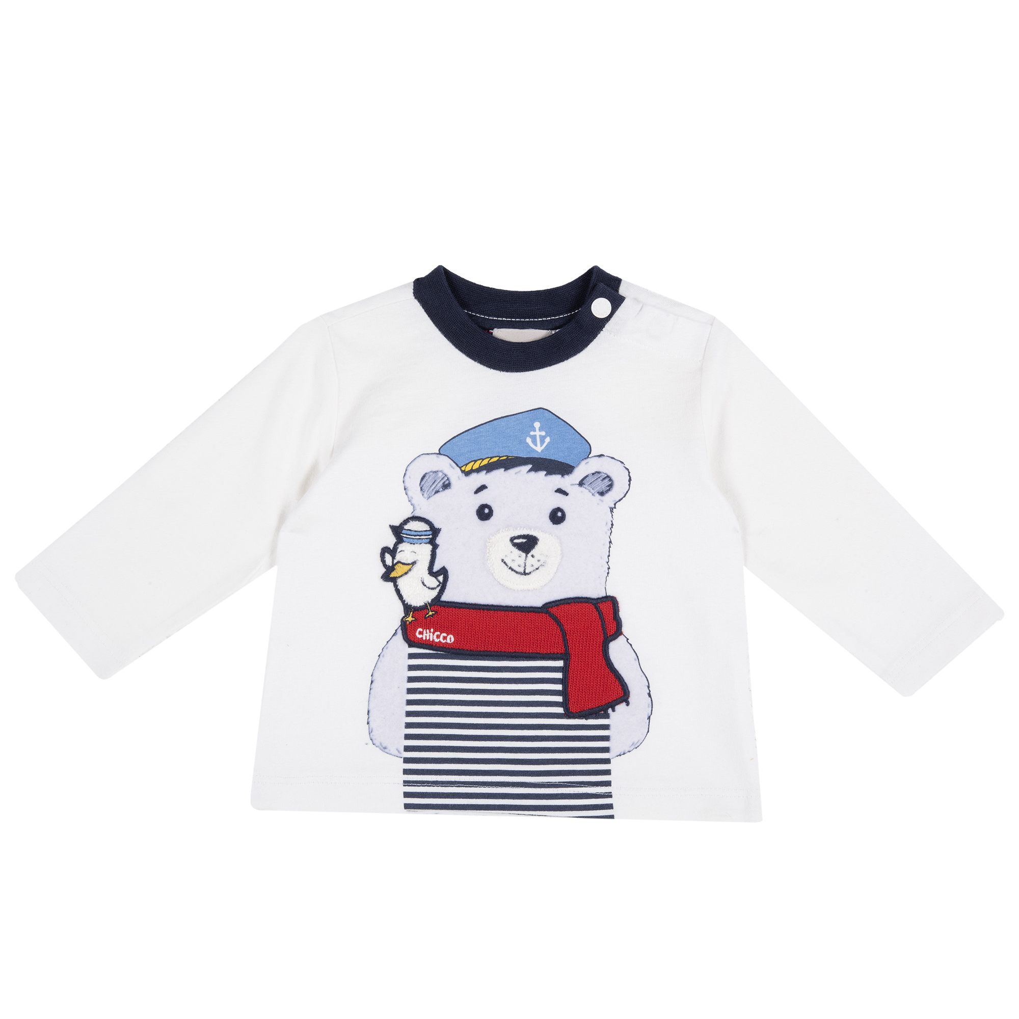 Bluza copii Chicco, alb cu imprimeu, 68662