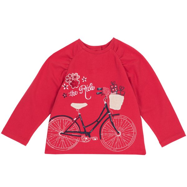 Tricou maneca lunga copii Chicco, rosu, 06802