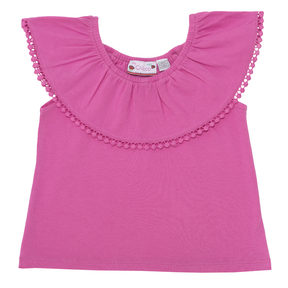 Tricou fete Chicco, maneca scurta, roz, 06021