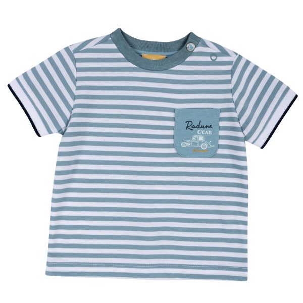 Tricou copii Chicco, maneca scurta, bleu deschis, 06553