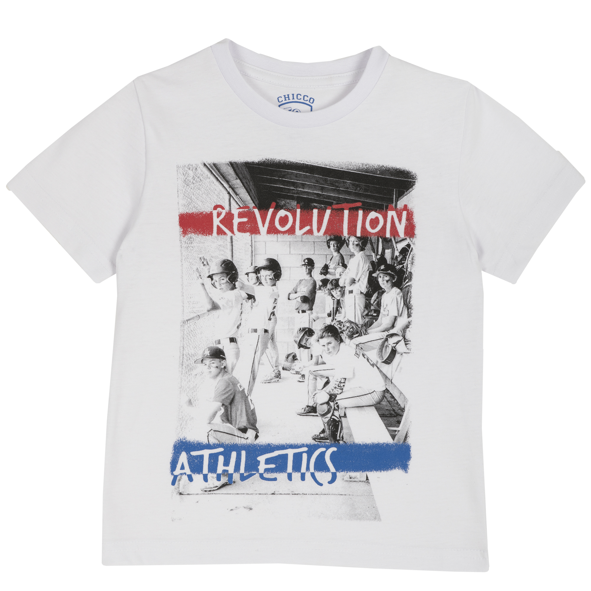 Tricou copii Chicco, maneca scurta, alb, 06717