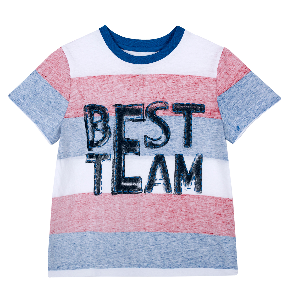 Tricou copii Chicco, maneca scurta, rosu cu albastru, 06719