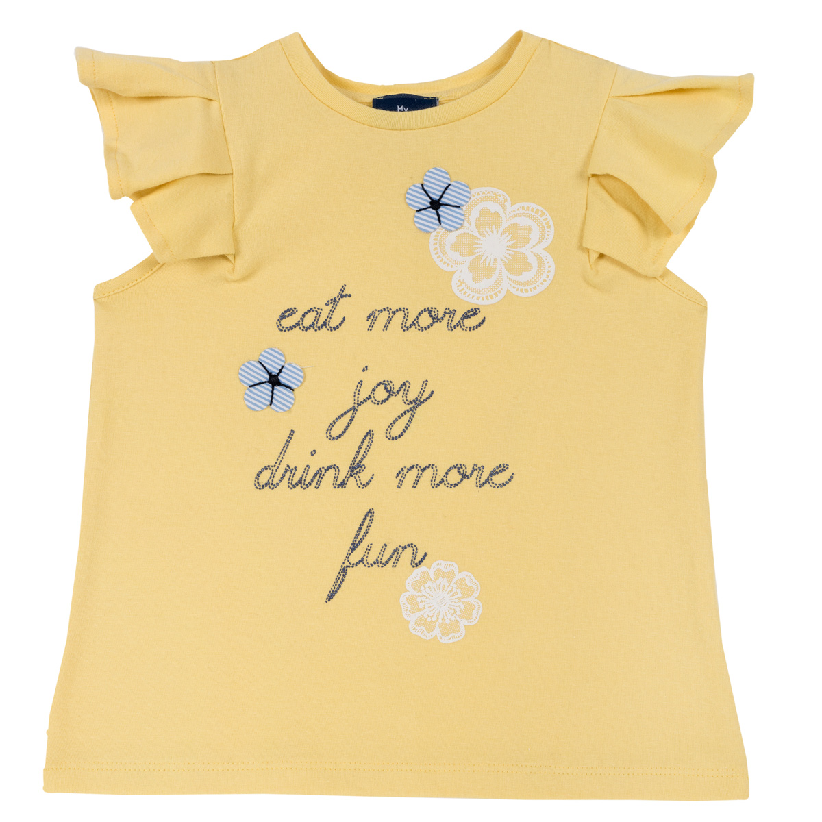 tricou-ms-110_25248_1_1554282905.jpg Tricou copii Chicco, galben cu mesaj, 06684