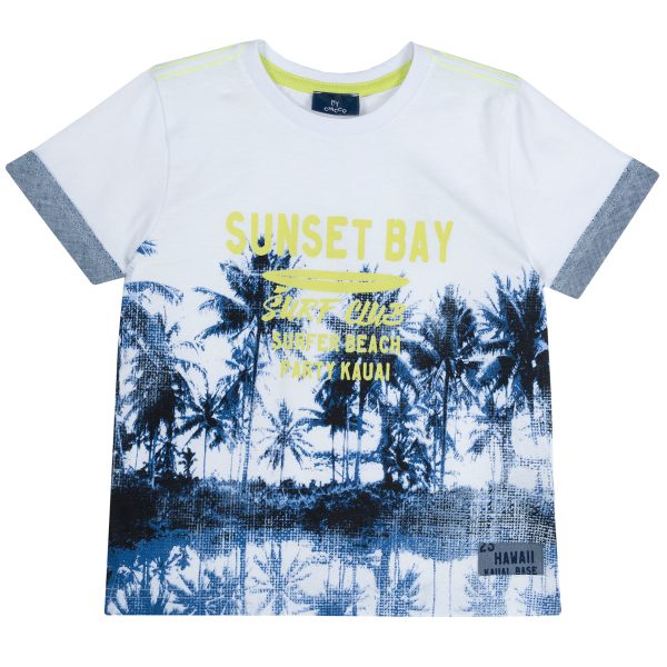 tricou-ms-128_24913_1_1554468491.jpg Tricou copii Chicco, maneca scurta si manseta, alb cu model, 06694