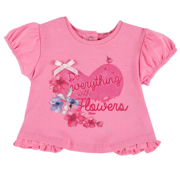 tricou-ms-74_24574_1_1554785805.jpg Tricou fetite Chicco, maneca scurta, corai cu model, 06674