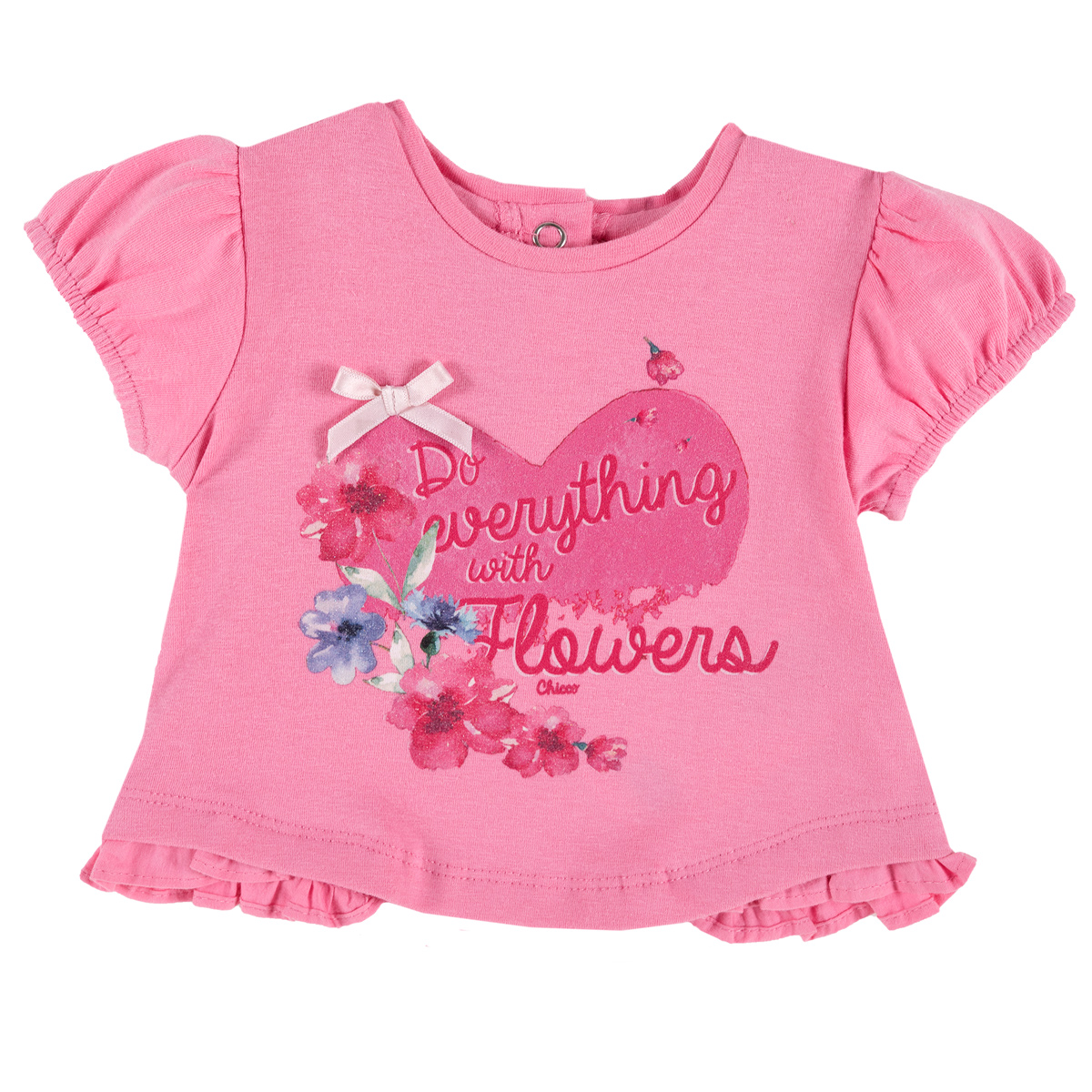 tricou-ms-86_24594_1_1554785807.jpg Tricou fetite Chicco, maneca scurta, corai cu model, 06674