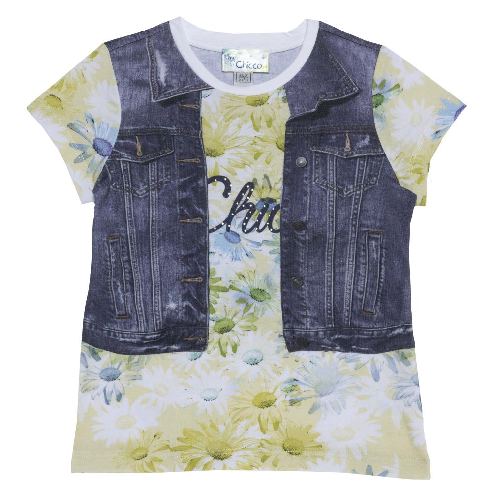 Tricou copii Chicco, maneca scurta, fete, multicolor