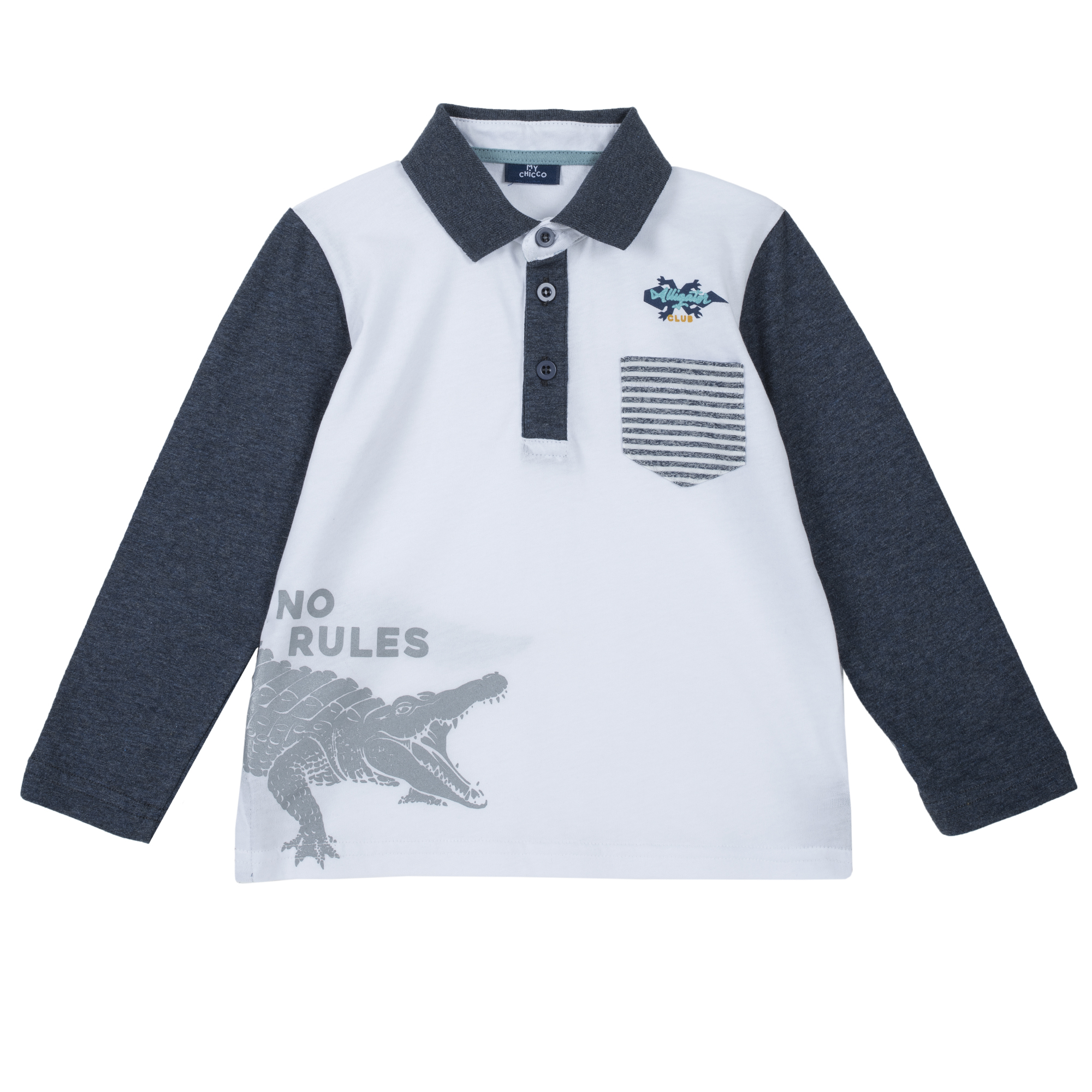 Bluza copii Chicco, tip Polo, alb, 33483
