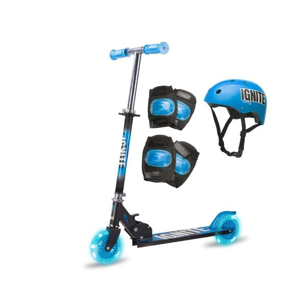 trotinetapliabilacu2rotisiechipamentdeprotectieignitealbastru5060713490449_1_.jpg Trotineta pliabila cu 2 roti si echipament de protectie Ignite, Albastru