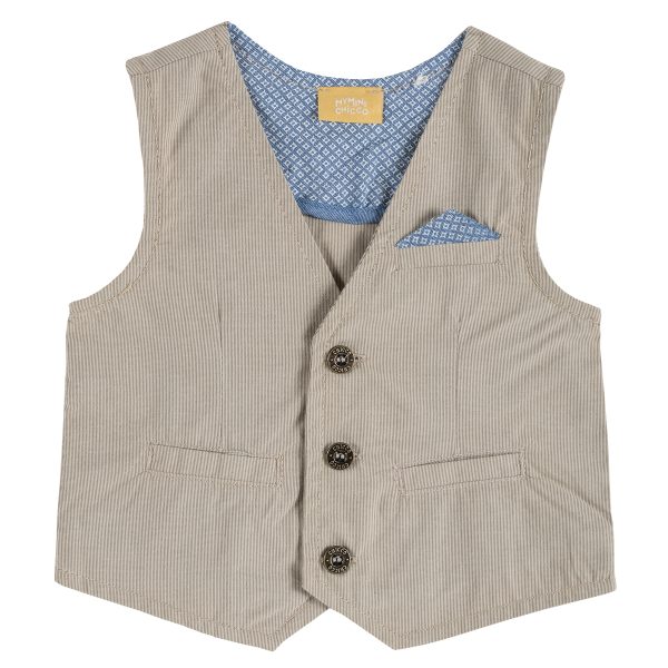 Vesta pentru copii Chicco, maro cu alb, 96850
