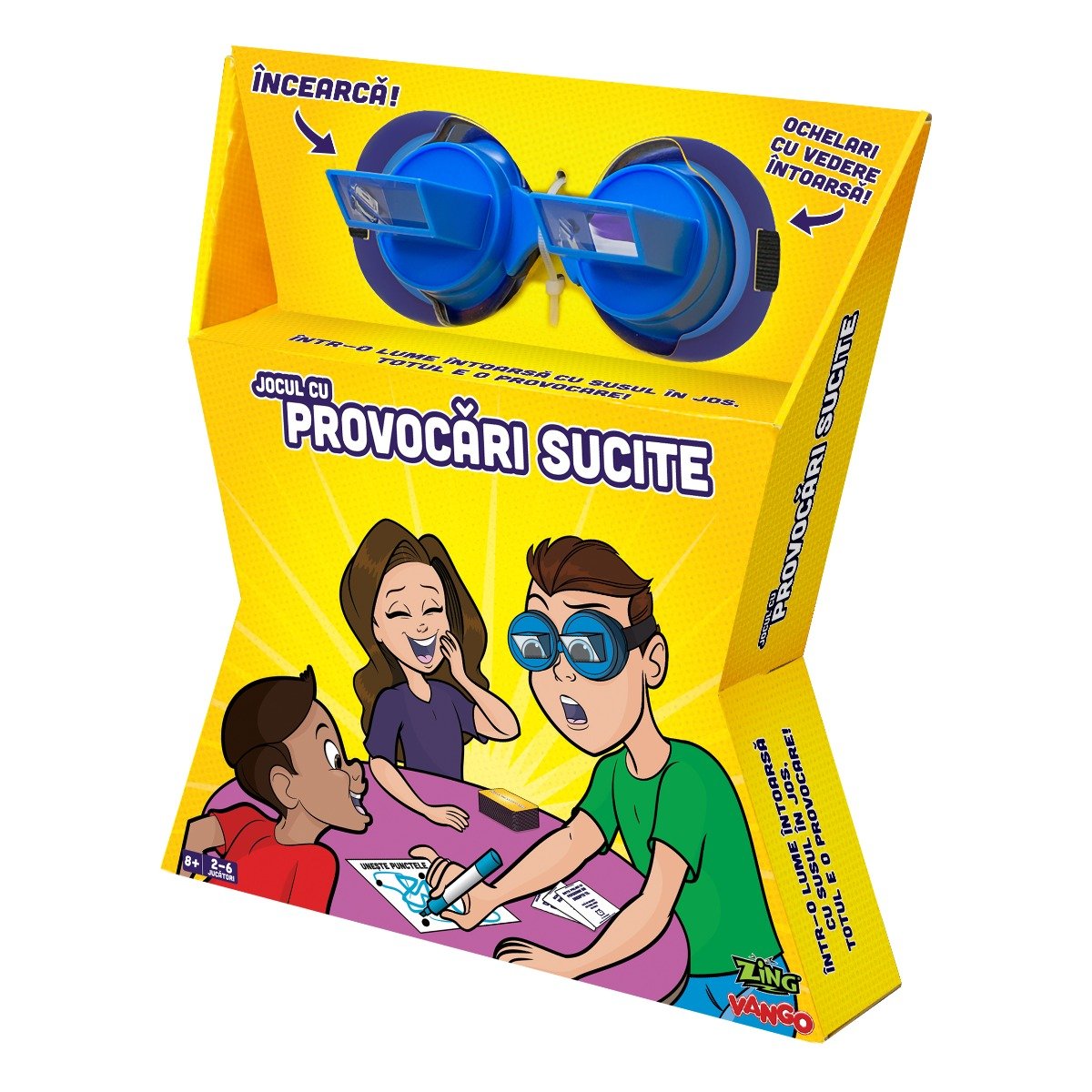 Joc cu provocari sucite Zing, Upside down challenge