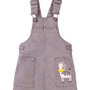 Salopeta Jeans cu bretele Minoti, Zebra