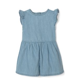 Salopeta denim cu maneca scurta Zippy