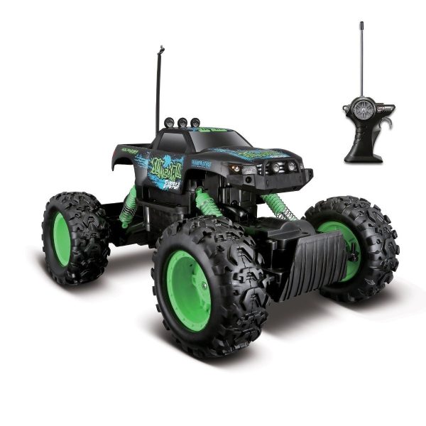 Masinuta cu telecomanda Maisto Rock Crawler, Negru, 1:18