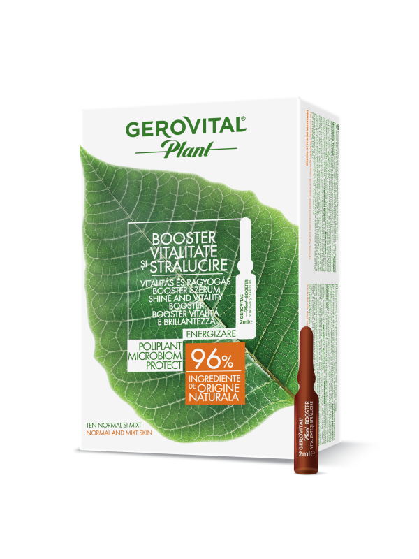 191-booster-vitalitate-stralucire-gerovital-plant-fiole-cutie.png Booster Vitalitate și Strălucire Microbiom Protect