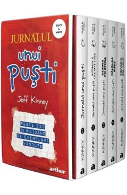 21340632.jpg Set Jurnalul unui pusti Vol.1-5 - Jeff Kinney}