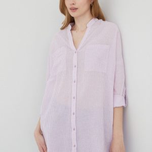 AA00-KDD02S_04X_F1.jpg Vero Moda camasa din bumbac femei, culoarea violet, relaxed