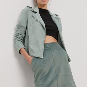 Vero Moda Fustă culoarea verde, mini, model drept