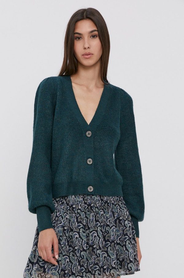 AA00-SWD03W_67X_F1.jpg Jacqueline de Yong Cardigan femei, culoarea verde, calduros