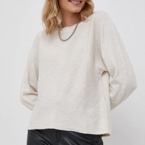 JDY Pulover femei, culoarea crem, light