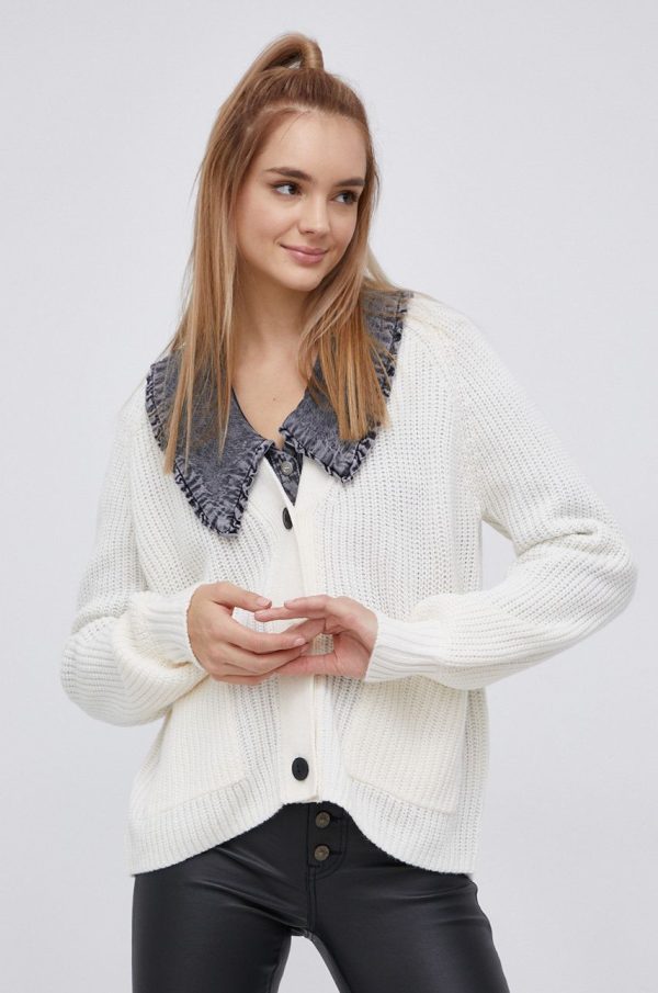 AA00-SWD05P_01X_F1.jpg Noisy May Cardigan femei, culoarea crem, calduros