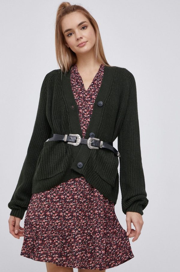 AA00-SWD05P_77X_F1.jpg Noisy May Cardigan femei, culoarea verde, calduros