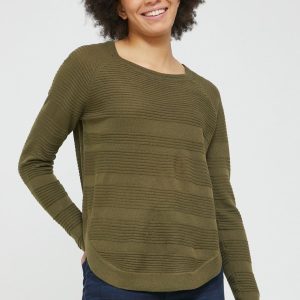 Only pulover femei, culoarea verde, light