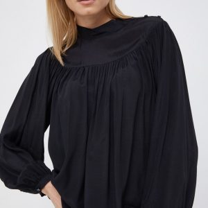 AW21-BDD06H_99X_F1.jpg United Colors of Benetton Bluză femei, culoarea negru, material neted