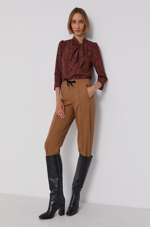 Sisley Bluză femei, culoarea roz, modelator