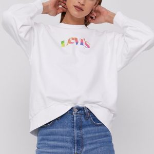 AW21-BLD09D_00X_F1.jpg Levi's Bluză femei, culoarea alb, cu imprimeu