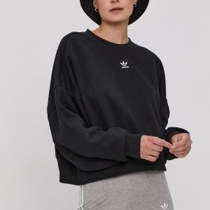 Adidas Originals Bluză H06660 femei, culoarea negru, material neted