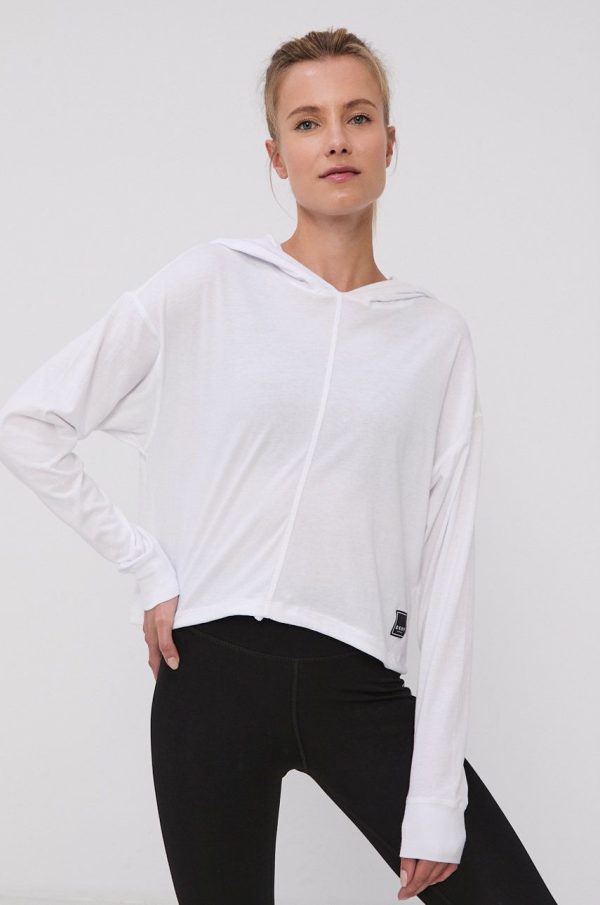 AW21-BLD0N5_00X_F1.jpg Dkny Bluză femei, culoarea alb, material neted