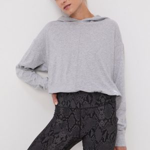 AW21-BLD0N5_09X_F1.jpg Dkny Bluză femei, culoarea gri, material neted