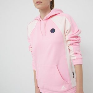 AW21-BLD0PS_30X_F1.jpg Adidas Performance Bluză H50861 femei, culoarea roz, material neted