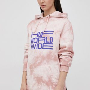 HUF Bluză femei, culoarea roz, modelator