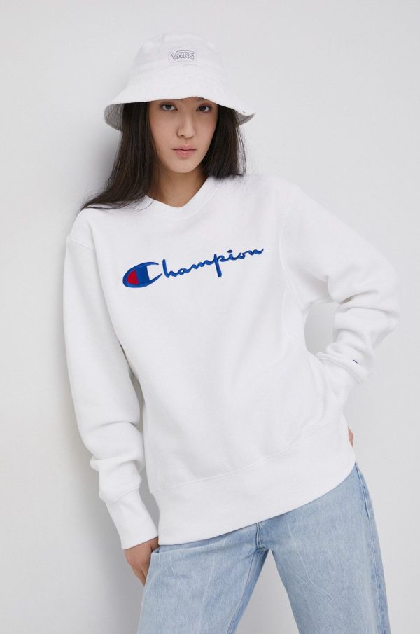 AW21-BLD11K_00X_F1.jpg Champion Bluză 114612 femei, culoarea alb, cu imprimeu